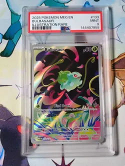 PSA 9 Bulbasaur 133/132 Pokemon Mega Evolutions Graded Card - Image 1