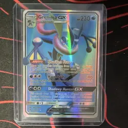 Pokemon Greninja GX Full Art Ultra Rare Holo 120/131 SM-Forbidden Light 230 HP - Image 1