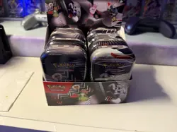 Pokemon TCG Black Bolt And White Flare Unova Mini Tin Set of 8 with Display Box! - Image 1