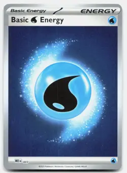Basic Water Energy - 003 Reverse Holo 3 Mega Evolution Energies Pokemon NM - Image 1