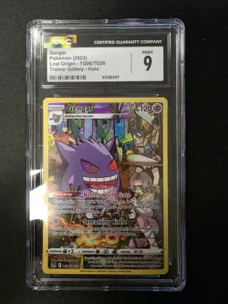 Pokemon CGC 9 MINT Lost Origin Trainer Gallery TG06/TG30 - Gengar - Image 1