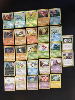 Pokemon EX Emerald Card Lot 27 Cards 2005 LP Reverse Holo Poliwag Bellsprout - Image 1