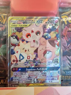 Pokemon TCG 151 143a/236 TEAM UP GRAIL SMALL BUT MIGHTY GX PREMIUM COLLECTION - Image 3