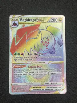 Regidrago VSTAR (Secret) 201/195 SWSH12: Silver Tempest NM Pokemon 2022 - Image 1