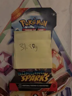 VERY HEAVY - 31.80g - Pokemon Surging Sparks Sleeved Booster Pack - SEALED! - Image 2