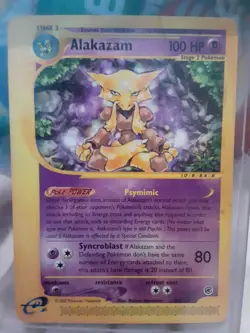 Alakazam 33/165 Non-Holo Rare Expedition E-Reader WOTC Pokemon Card - Image 1