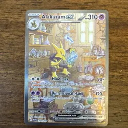 Pokemon Cards Alakazam ex 201/165 151 Special Illustration Rare NM - Image 1