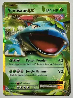 Venusaur EX 1/108 (LP) Holo Rare XY Series: Evolutions 2016 Pokemon Card TCG - Image 1