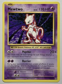 Mewtwo 51/108 (MP) Rare XY Series: Evolutions 2016 Pokemon Card TCG - Image 1