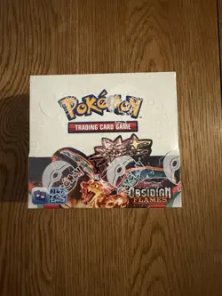 Pokemon TCG Scarlet & Violet Obsidian Flames Booster Box Sealed (slight tear) - Image 1
