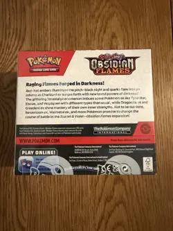 Pokemon TCG Scarlet & Violet Obsidian Flames Booster Box Sealed (slight tear) - Image 3