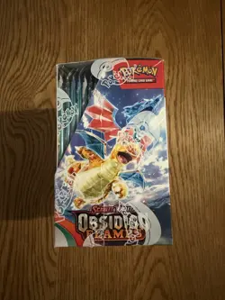Pokemon TCG Scarlet & Violet Obsidian Flames Booster Box Sealed (slight tear) - Image 4