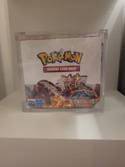 Pokemon Scarlet And Violet Obsidian Flames Booster Box Sealed + Acrylic Case - Image 1