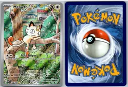 Meowth 106/094 Illustration Rare Phantasmal Flames Pokemon NM - Image 3