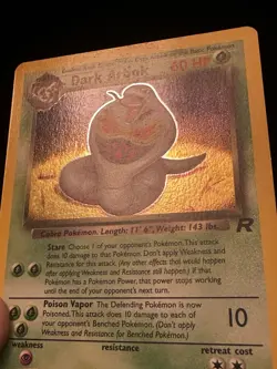 Pokemon TCG Dark Arbok Holo Rare 2/82 Unlimited LP - Image 2