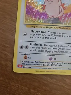 Clefable 014/034 - CLC Pokemon Classic Collection - English - Near Mint - Image 5