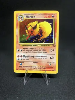 Flareon 3/64 Pokemon Jungle Holo Rare - Image 1