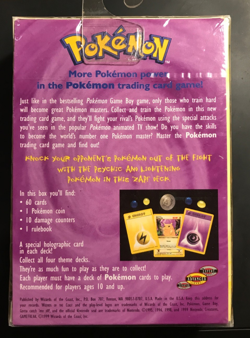 1999 Pokemon Base Set Zap! Theme Deck Vintage WOTC FACTORY SEALED - Image 2