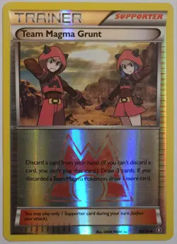TEAM MAGMA GRUNT 30/34 REVERSE HOLO POKEMON DOUBLE CRISIS Near Mint - Image 1