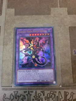 YUGIOH STARVING VENOM FUSION DRAGON LEDD-ENC25 ULTRA UNLIMITED ED NM ALT ART - Image 1