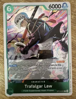 4 x One Piece TCG OP13-031 Rare (R) Trafalgar Law NM English (Playset) - Image 2
