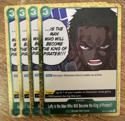 4 x One Piece TCG OP12-039 Rare (R) Event Card NM English (Playset) - Image 1
