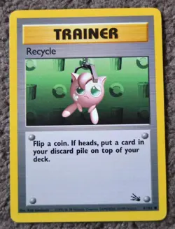 Pokemon TCG Recycle Trainer Card Fossil Set, 61/62, Common, Unlimited - Image 1