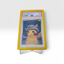 Pikachu With Grey Felt Hat 085 Van Gogh Black Star Promo Pokemon Cards - PSA9 - Image 1