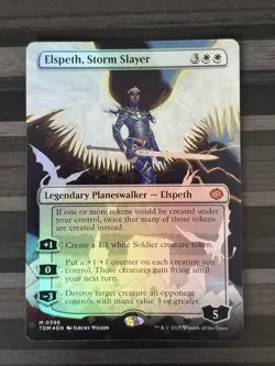 MTG | Elspeth, Storm Slayer | Tarkir Dragonstorm | Borderless Mythic | FOIL | NM - Image 1