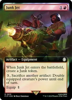 Junk Jet SURGE FOIL EXTENDED - 0915 - Rare - Fallout PIP MTG - Image 1
