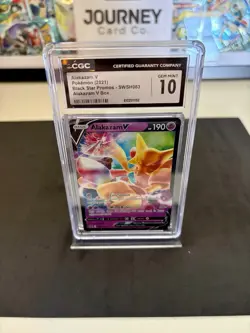 The Pokemon Company Alakazam V SWSH083 Holo Black Star Promo 190 HP CGC 10 2021 - Image 1