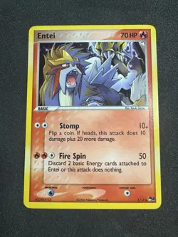 Entei 1/17 POP Series 2 Holo VINTAGE 2006 Pokemon NEAR MINT - Image 1