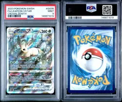 PSA 9 Leafeon VSTAR GG35 Crown Zenith Galarian Gallery Ultra Rare Holo Pokemon - Image 3