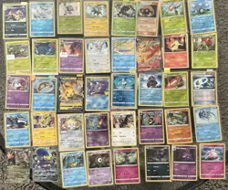 Pokemon Card Lot 50+ Cards V Holo Rare Pikachu Gyarados EX Vintage Mixed Bundle - Image 1