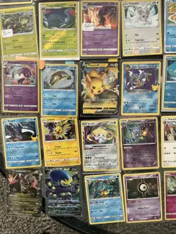 Pokemon Card Lot 50+ Cards V Holo Rare Pikachu Gyarados EX Vintage Mixed Bundle - Image 3