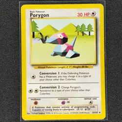 Porygon - 39/102 - Uncommon - Base Set - Pokemon Card - LP - Image 1