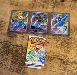 Pokemon TCG First Partners Illustration Alola Set Gen 7 Bundle X3 Cards 🦅🦖💨 - Image 1