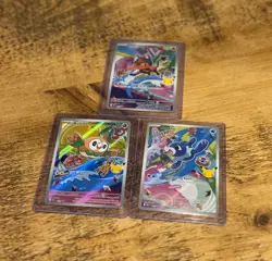 Pokemon TCG First Partners Illustration Alola Set Gen 7 Bundle X3 Cards 🦅🦖💨 - Image 5