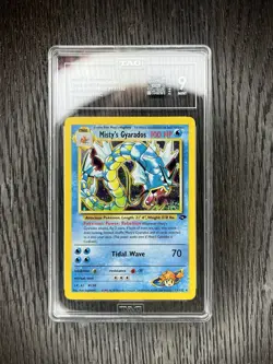 Misty’s Gyarados TAG 9 Pokemon WOTC 2000 Gym Challenge 13/132 Holo Swirl POP 6 - Image 3