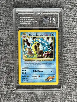 Misty’s Gyarados TAG 9 Pokemon WOTC 2000 Gym Challenge 13/132 Holo Swirl POP 6 - Image 5