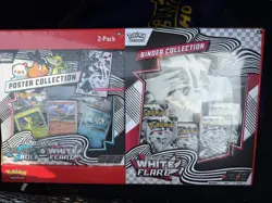 Pokemon Black Bolt & White Flare Binder + Poster Collection Sam's Club Bundle - Image 1