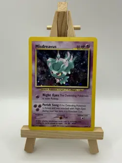 Pokemon TCG Misdreavus 11/64 Holo Unlimited Rare Neo Revelation LP - Image 1