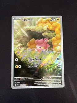 Pokemon TCG Pawmi Holo Paldean Fates Card 226/091 SV Near Mint Condition - Image 1