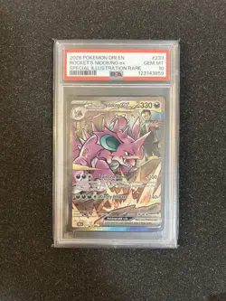 PSA 10 TEAM ROCKET'S NIDOKING EX 233/182 - DESTINED RIVALS SIR - GEM MINT - Image 1