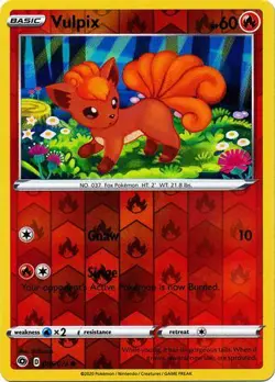 Vulpix 6/73 Reverse Holo | Champion's Path | Pokemon Card - Image 1
