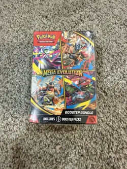 Pokemon Trading Card Game Mega Evolution Booster Bundle (6 Packs) Sealed, (READ! - Image 1