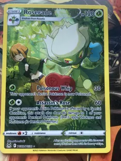 Roserade TG02/TG30 Lost Origin Trainer Gallery NM Ultra Rare Pokemon Card - Image 1