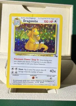 Dragonite - 4/62 - Pokemon Fossil Unlimited Holo Rare Card WOTC HP+/MP - Image 1
