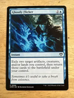 MTG Ghostly Flicker (98) | NM | Commander Masters (CMM) - Image 1