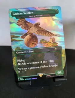 Birds of Paradise As African Swallow Foil Secret L'air NM ENG MTG - Image 1